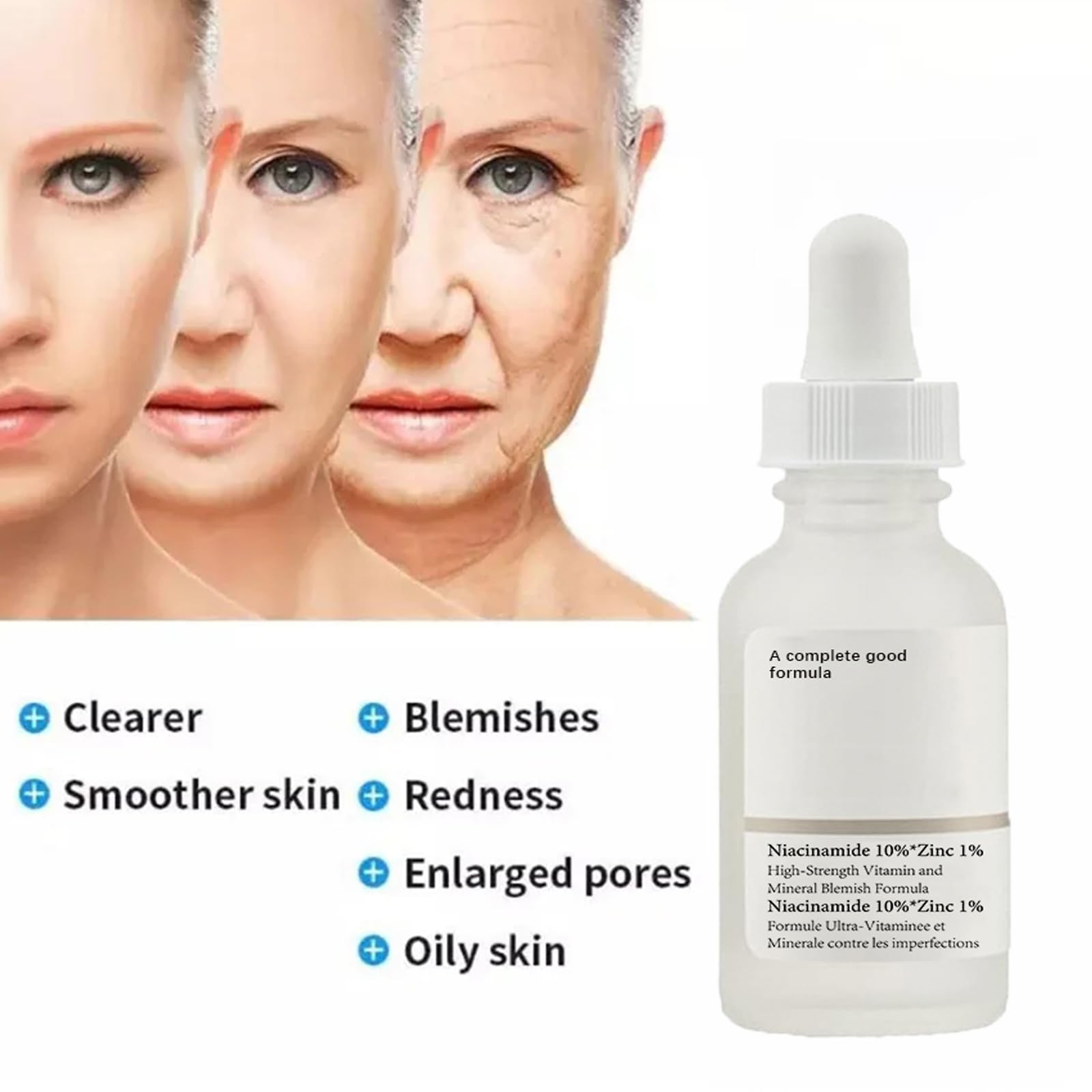 Niacinamide Serum for Face, 30ML/1 Fl Oz Niacinamide Face Serum for Women, Niacinamide 10% + Zinc 1% Serum For Acne.